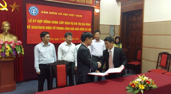 Lễ ký hợp đồng chính thức giữa BHXH Việt Nam và công ty Thái Sơn