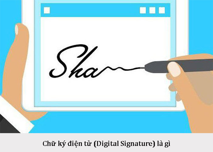 Chữ ký điện tử thay cho chữ ký của cá nhân đại diện và con dấu của doanh nghiệp.